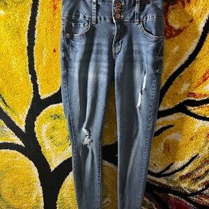 YMI stylish Blue Distressed Women Jeans